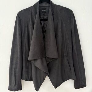 Express Women's Charcoal Draped Blazer